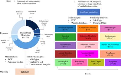 Association between human blood metabolome and the risk of delirium: a Mendelian Randomization study